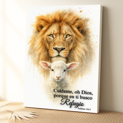 El León y el Cordero – Cuadro de Fe en el León de Judá