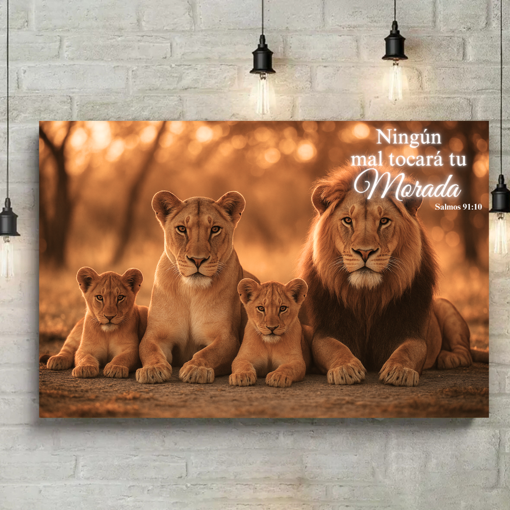 Familia de Leones – Poder y Unión Bajo la Bendición de Dios