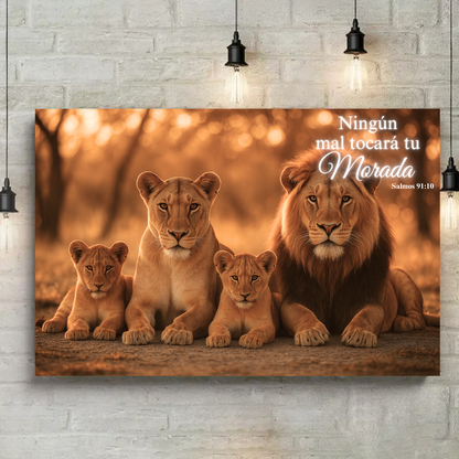 Familia de Leones – Poder y Unión Bajo la Bendición de Dios