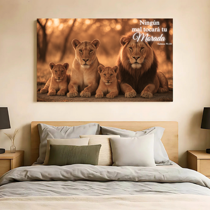 Familia de Leones – Poder y Unión Bajo la Bendición de Dios