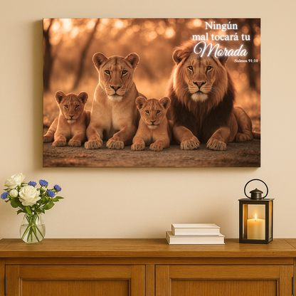 Familia de Leones – Poder y Unión Bajo la Bendición de Dios