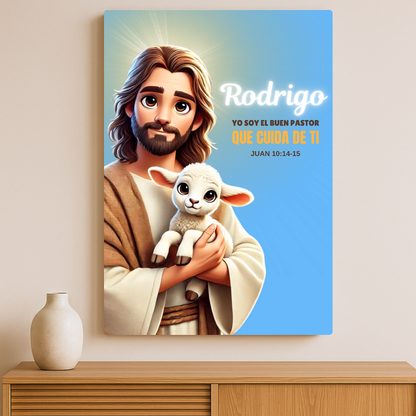 Jesús Me Cuida – Cuadro De Fe y Protección Para Hijo