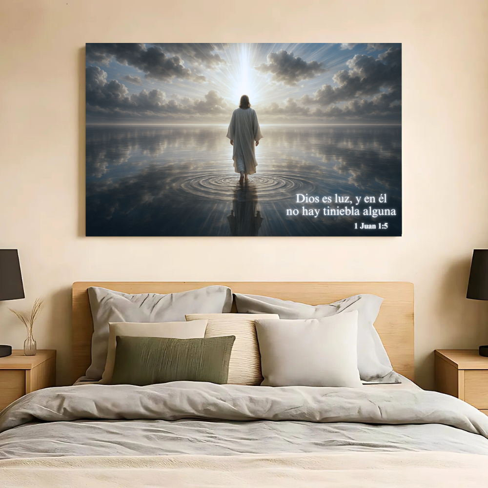 Cuadro de Fe – Jesús Caminando sobre las Aguas - Jesus es Luz