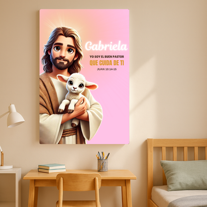 Jesús Me Cuida – Cuadro De Fe y Protección Para Hija