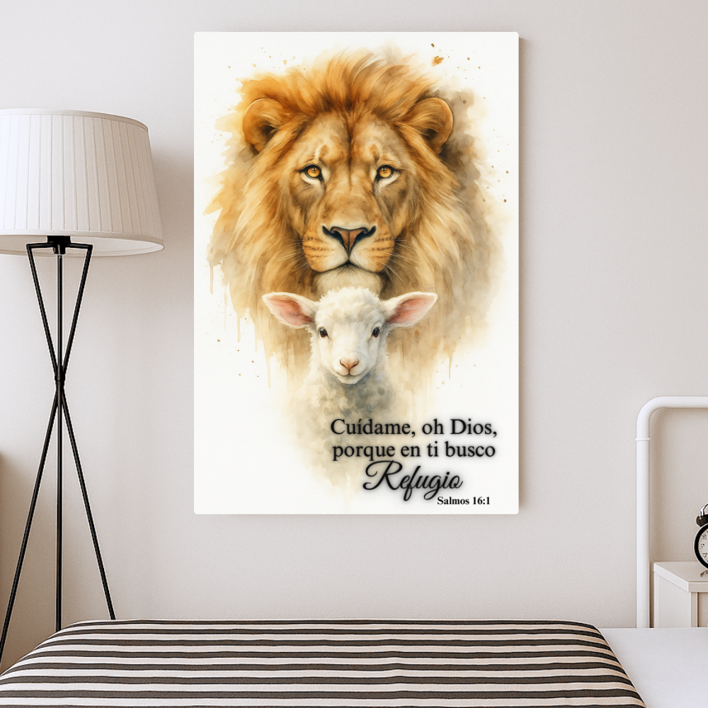 El León y el Cordero – Cuadro de Fe en el León de Judá