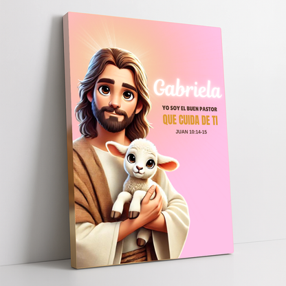 Jesús Me Cuida – Cuadro De Fe y Protección Para Hija