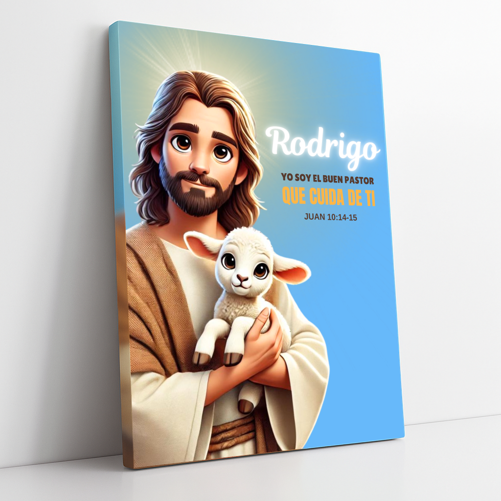 Jesús Me Cuida – Cuadro De Fe y Protección Para Hijo