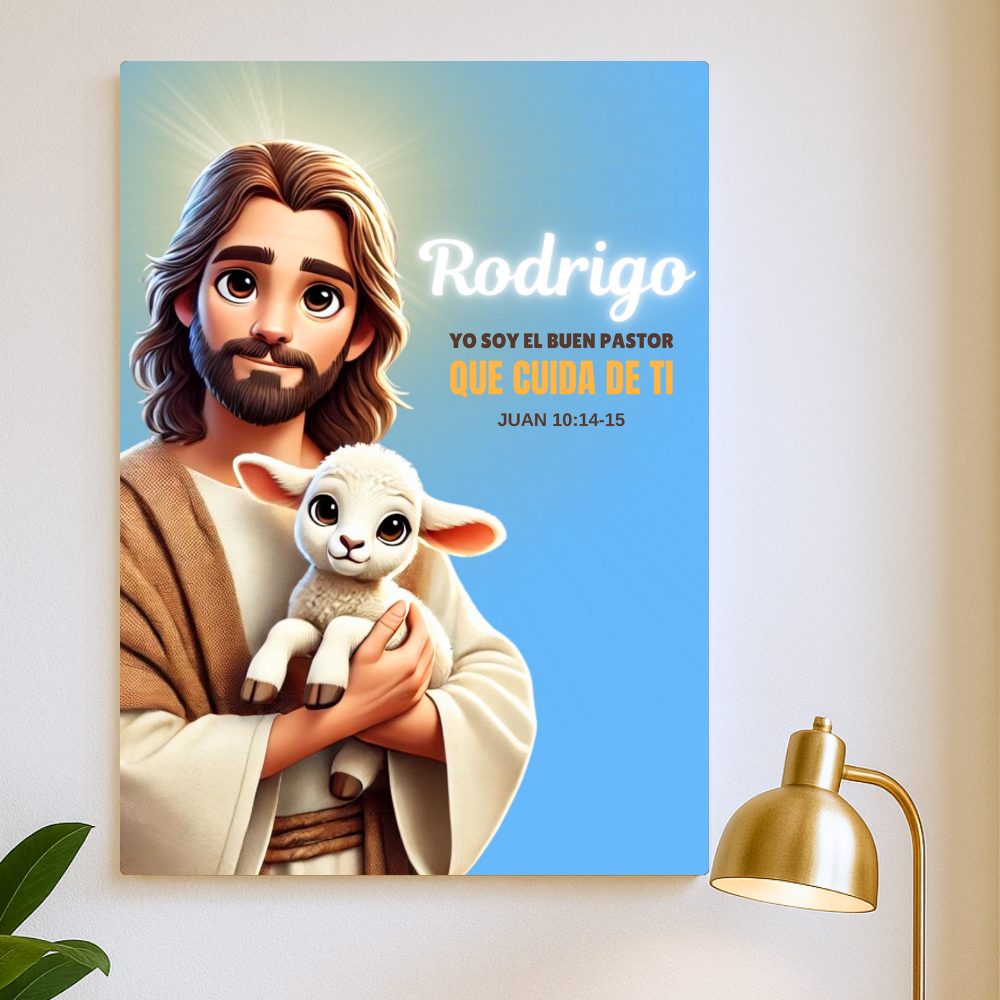 Jesús Me Cuida – Cuadro De Fe y Protección Para Hijo